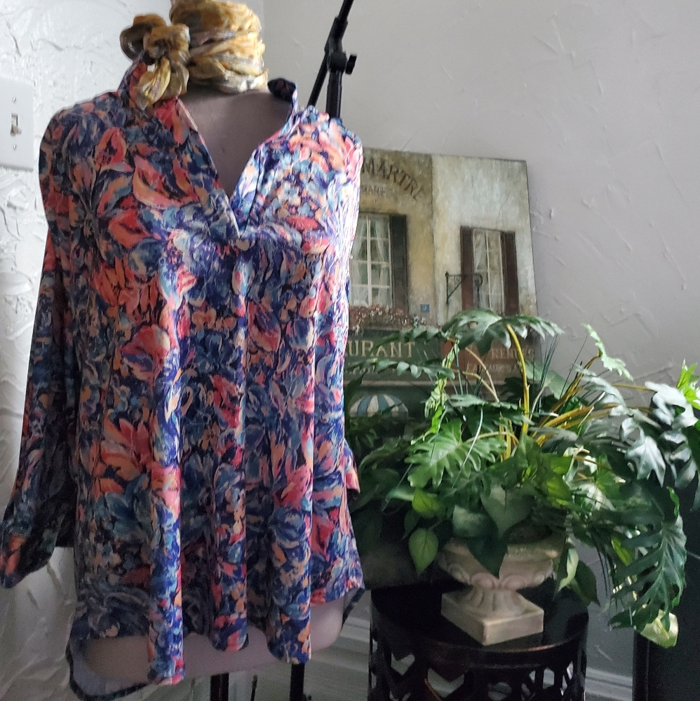 TOPNOTCH vintage women's blouse LARGE